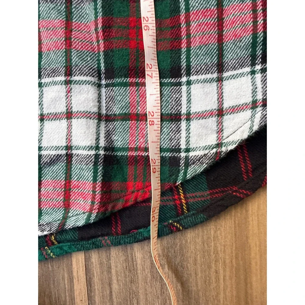 Lauren Ralph Lauren Sleep Shirt Women's S Mixed Plaid Flannel Colorblock Pajama